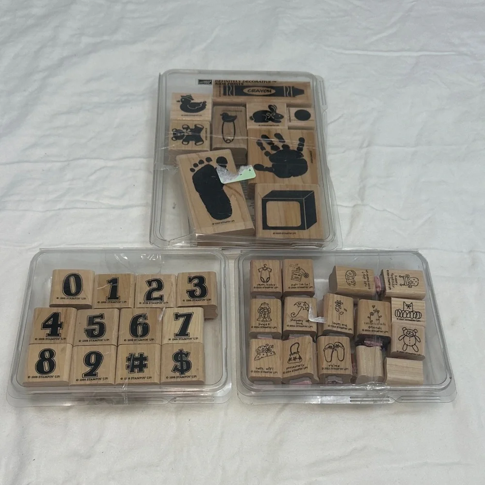 Stampin' Up! Wooden Stamp Set - Black Designs